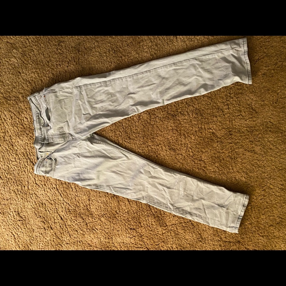 Grey straight jeans